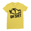 oh sh!t Ladies Fitted T-Shirt