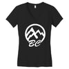bc mountains british col Women's V-Neck T-Shirt