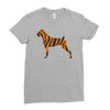 tiger pattern Ladies Fitted T-Shirt