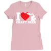 ladies i love michigan craft beer Ladies Fitted T-Shirt