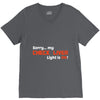 check liver light is on V-Neck Tee