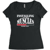 men's funny Women's Triblend Scoop T-shirt