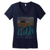 camp river Women's V-Neck T-Shirt