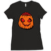 halloween pumpkin Ladies Fitted T-Shirt