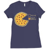 pizza pie chart Ladies Fitted T-Shirt