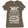 I Am A May Women Ladies Fitted T-Shirt