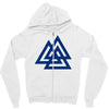 valknutr knoten der gefallenen odin nordisch symbol aspekte wotan Zipper Hoodie