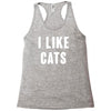 i like cats Racerback Tank