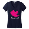 follow me Women's V-Neck T-Shirt
