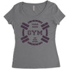 train hard Women's Triblend Scoop T-shirt
