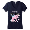 the time is now Women's V-Neck T-Shirt