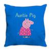 peppa pig auntie pig Throw Pillow