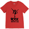 rock V-Neck Tee