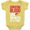 donating blood one mosquito funny Baby Onesie