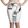 question mark Pencil Skirts