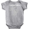 i don't i couldn't give a rats Baby Onesie