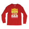 proud son dad Long Sleeve Shirts