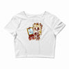 triple beagle portrait Crop Top