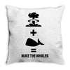 nuke the whales Throw Pillow