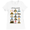 life is a game Ladies Fitted T-Shirt