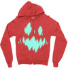 halloween face Zipper Hoodie