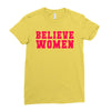 believe women Ladies Fitted T-Shirt