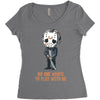 no one wants to play with me Women's Triblend Scoop T-shirt