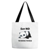 say no to doing things Tote Bags
