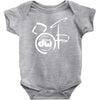 dw drum music instrument logo Baby Onesie