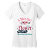 A May Girl Like A Flowers Women's V-Neck T-Shirt