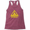 vorsicht zuchtbulle funny Racerback Tank
