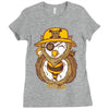 pirate owl Ladies Fitted T-Shirt