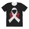 lung cancer white ribbon All Over Women's T-shirt
