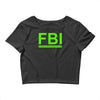 mens fbi print casual slim Crop Top