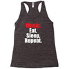 Music Eat Sleep Repeat Racerback Tank