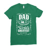 dad number one world's greatest Ladies Fitted T-Shirt