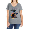 who loves doberman Ladies Curvy T-Shirt