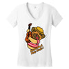 keep calm and play music Women's V-Neck T-Shirt