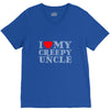 i heart my creepy uncle V-Neck Tee