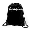 CHAMPION Logo Drawstring Bags