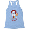 it pennywise clown Racerback Tank