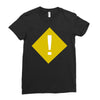 warning Ladies Fitted T-Shirt