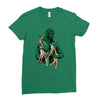 fawns meet kaiju Ladies Fitted T-Shirt