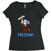 freedom Women's Triblend Scoop T-shirt