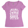 blame it on my gypsy soul Women's Triblend Scoop T-shirt
