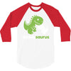daddysaurus dinosaur dino 3/4 Sleeve Shirt