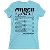 March Girl Facts Aries Ladies Fitted T-Shirt