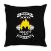 I Train In 300x Gravity Like Saiyan Throw Pillow