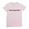 i wanna sleep in bad Ladies Fitted T-Shirt