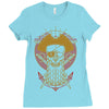 skull pirate Ladies Fitted T-Shirt